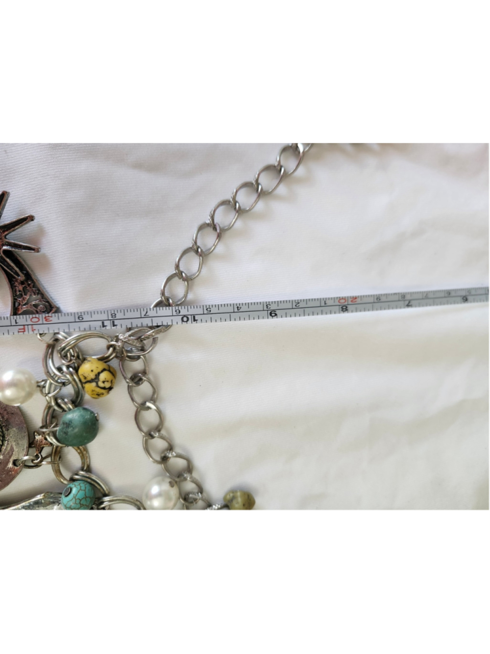 Women's Unbranded Western Charm Necklace One Size Silver Turquoise - Picture 6 of 8